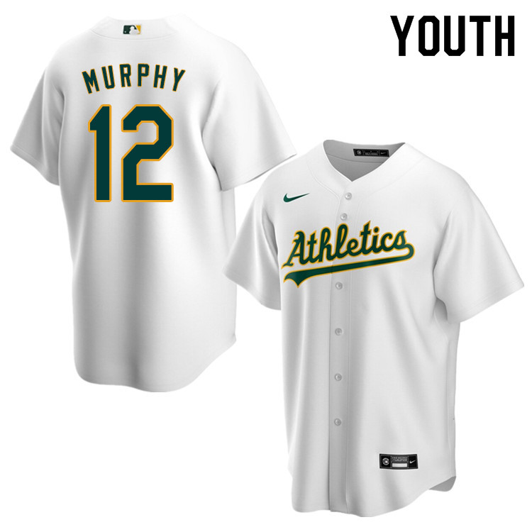 Nike Youth #12 Sean Murphy Oakland Athletics Baseball Jerseys Sale-White